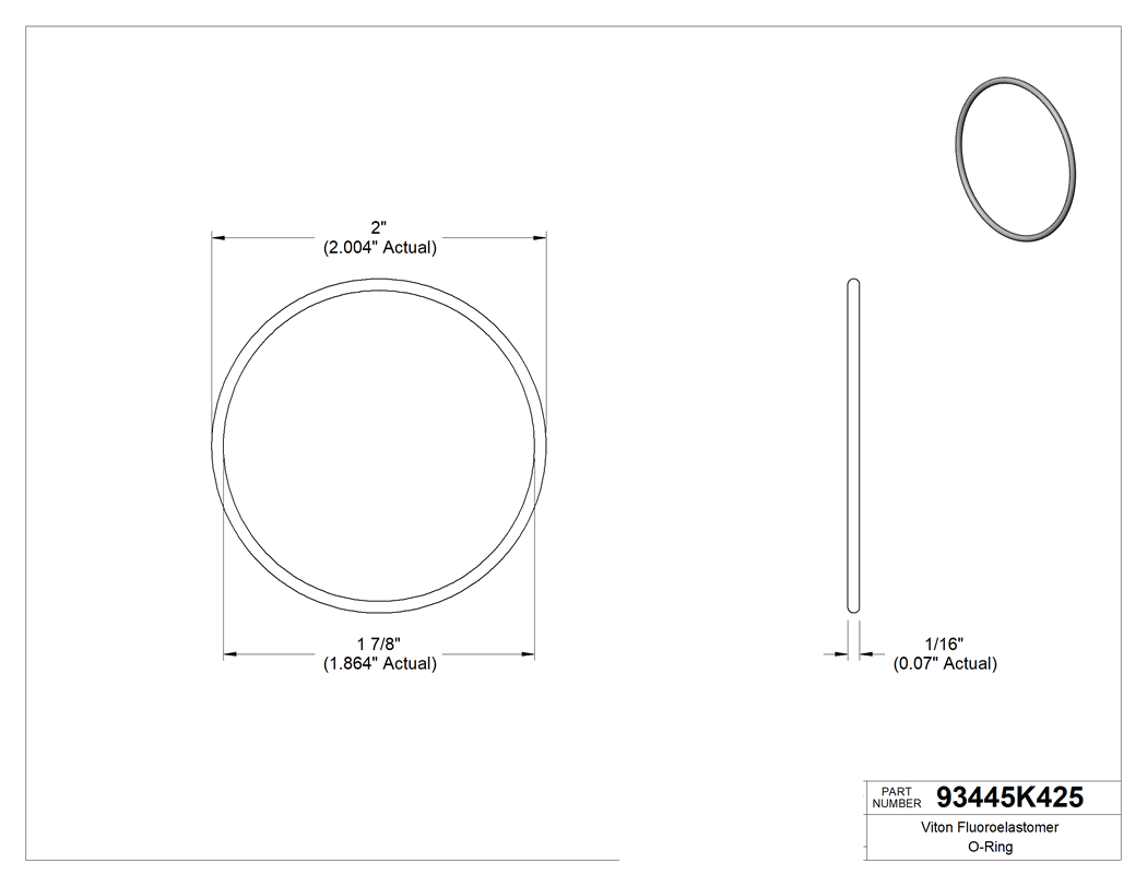 Technical drawing - 93445K425